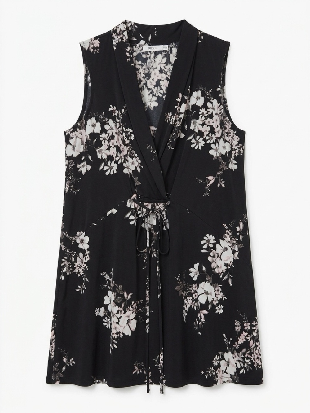 Black Floral  Chemise